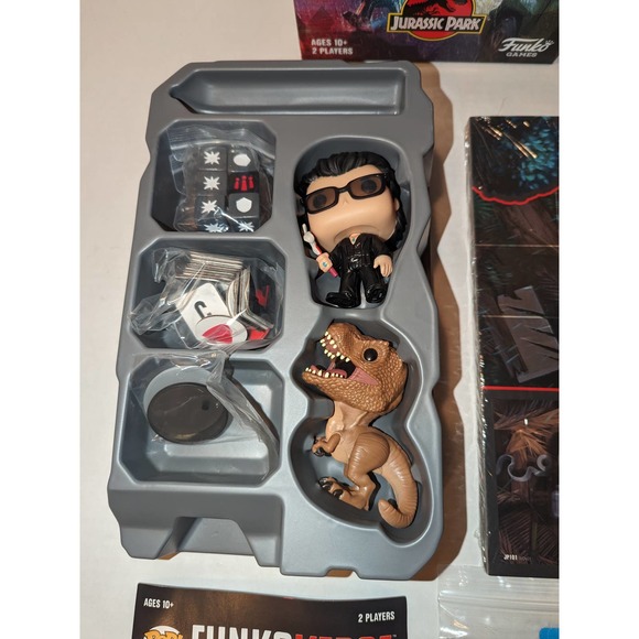 FunkoVerse: Jurassic Park 101 2 Pack Board Game Pieces Sealed Complete - Picture 2 of 8